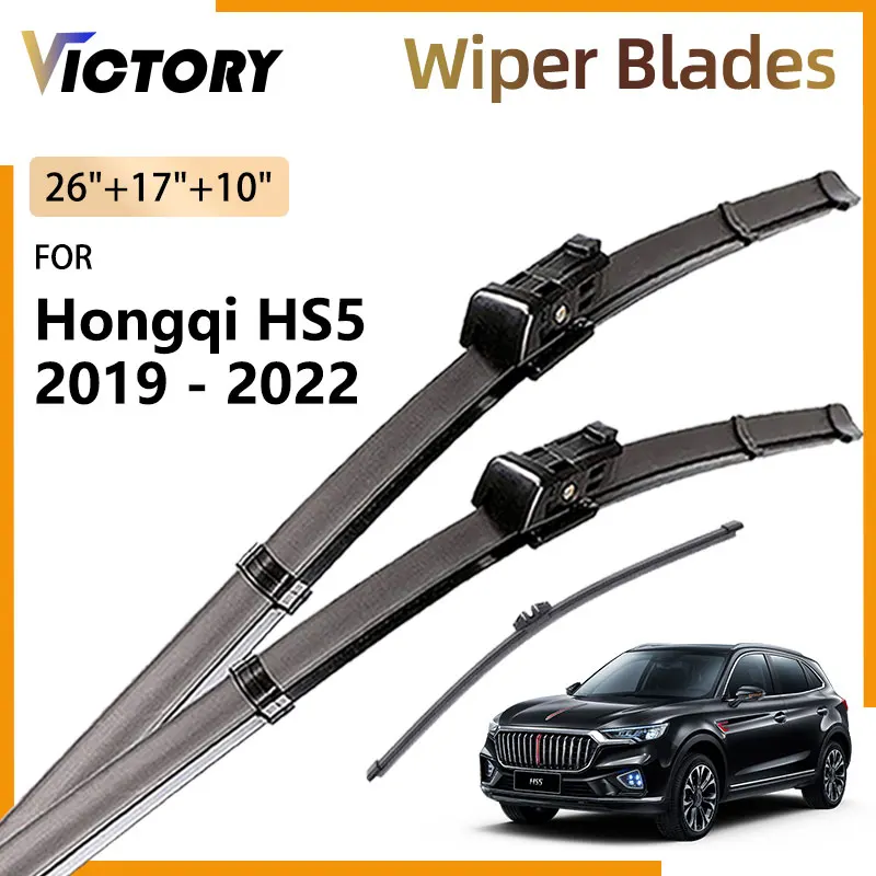 Auto Front Rear Wiper Blades For Hongqi HS5 2019 2020 2021 2022 Car Accessories Windshield Windscreen Window Brushes 26