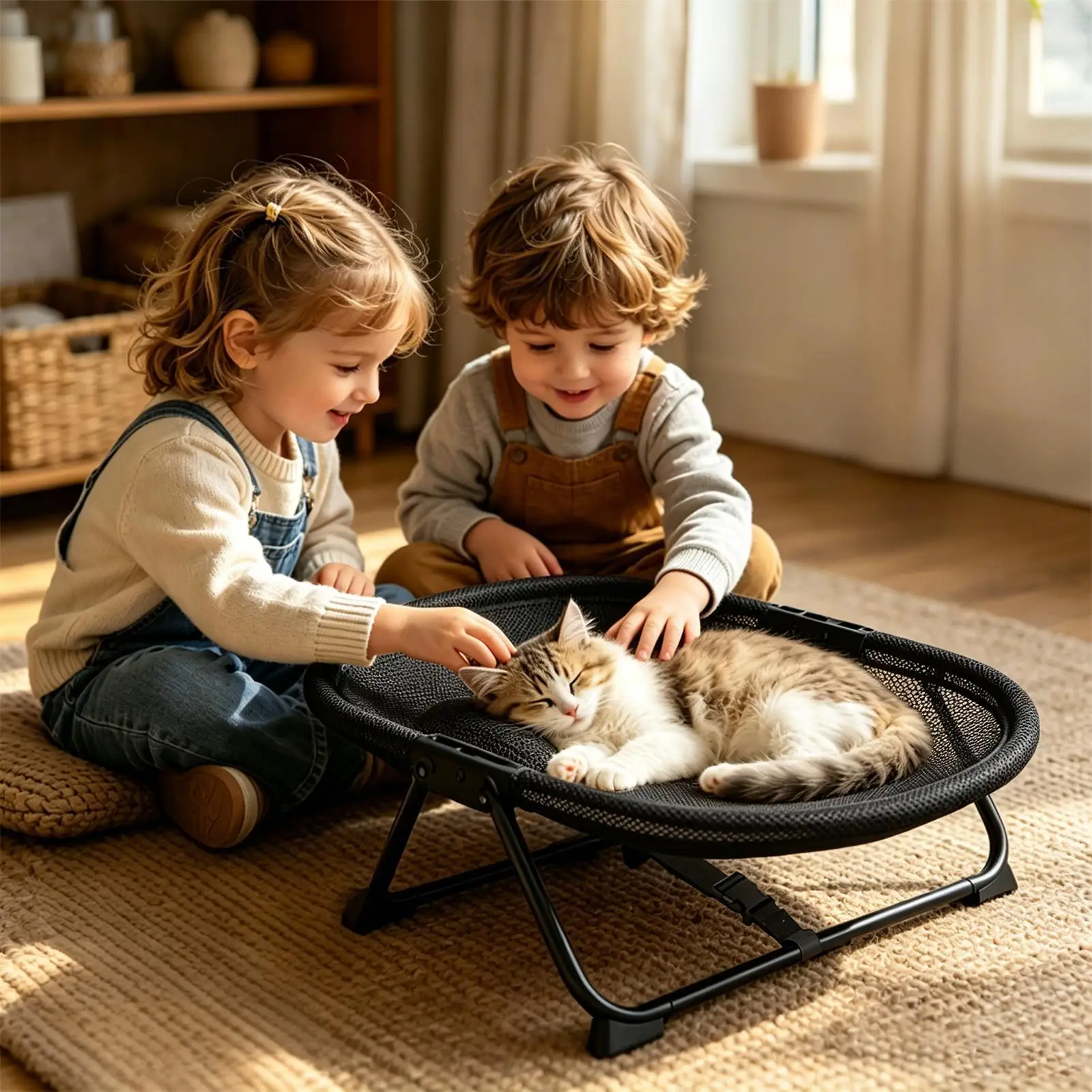 Dog Cot Bed Foldable Soft Hammock Indoor Camping Cat Cot Beds For Small Medium Kitten Puppy Indoor Outdoor Home Garden Travel view 3