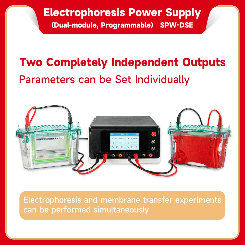 Lab Tabletop Upgraded Versatile Electrophoresis DC Power Supply with Dual Module