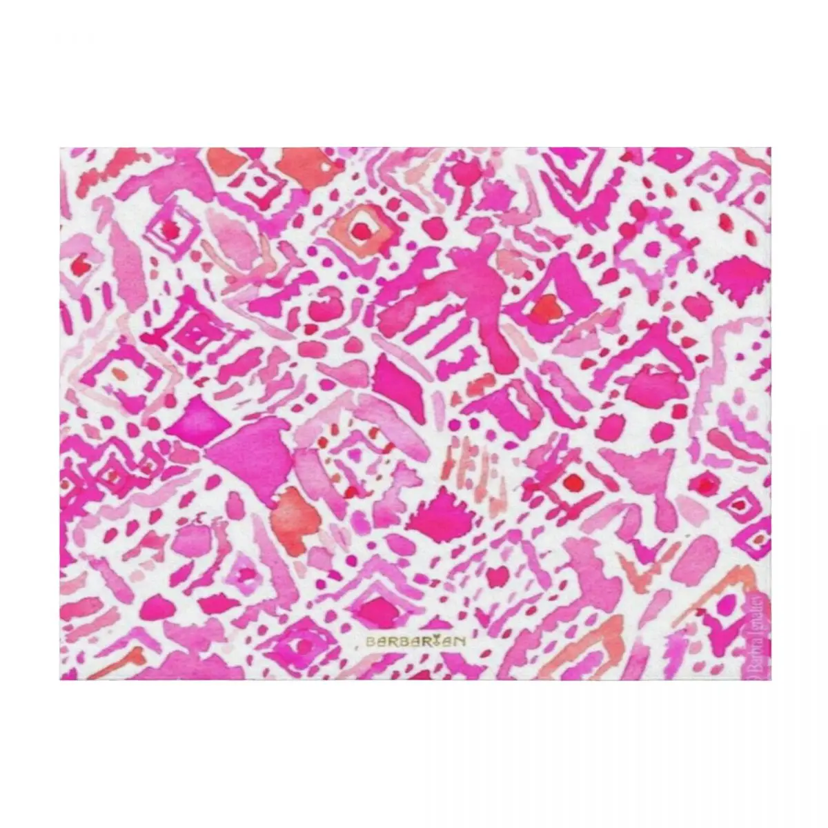 

cute geometric pink Throw Blanket Summer Decorative Sofas Travel Thins Blankets
