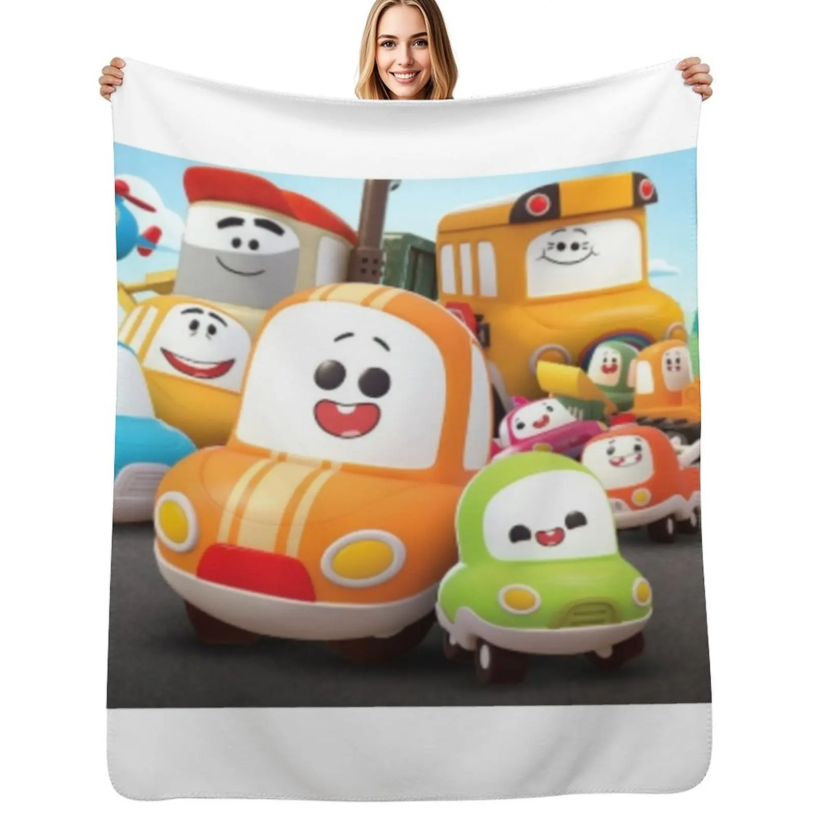 

Go! Go! Cory Carson and Friends Throw Blanket Color Fast Cozy Throw Blanket