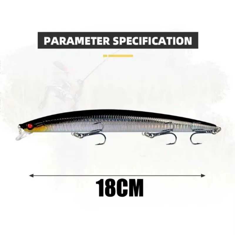 FLYSAND Fishing Lures Fishing Hard Bait Crankbaits Isca Artificial Pesca Sea Wobbler Swimming Baits Big Laser Minnow 18cm/24g