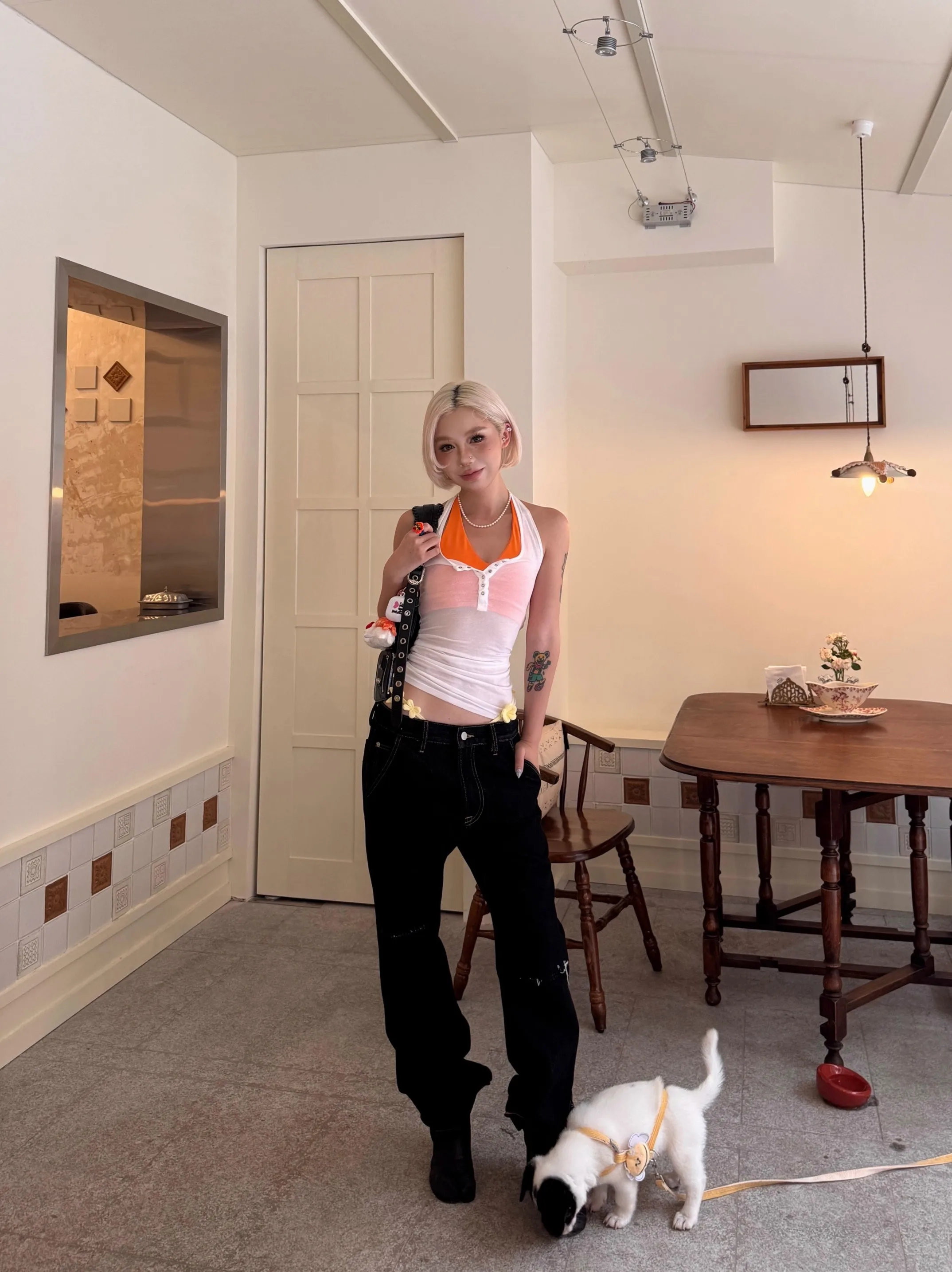 

Gold Tead 3D Embroidery 4oz Denim Loose Fit Handmade Destroyed Straight Leg Versatile Casual Jeans mid Waist Zipper Cl...