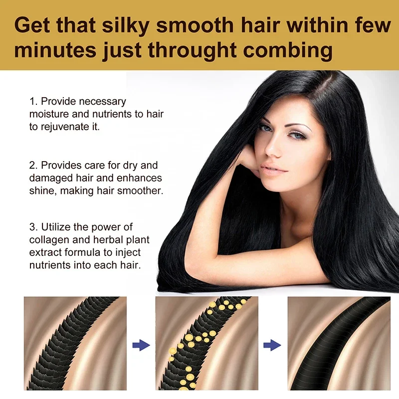 Collagen Keratin Hair Mask Repair Damage Frizzy Straighten Soft Smooth Moisturize  Hair Treatment Hair Restore Cream Hair Care