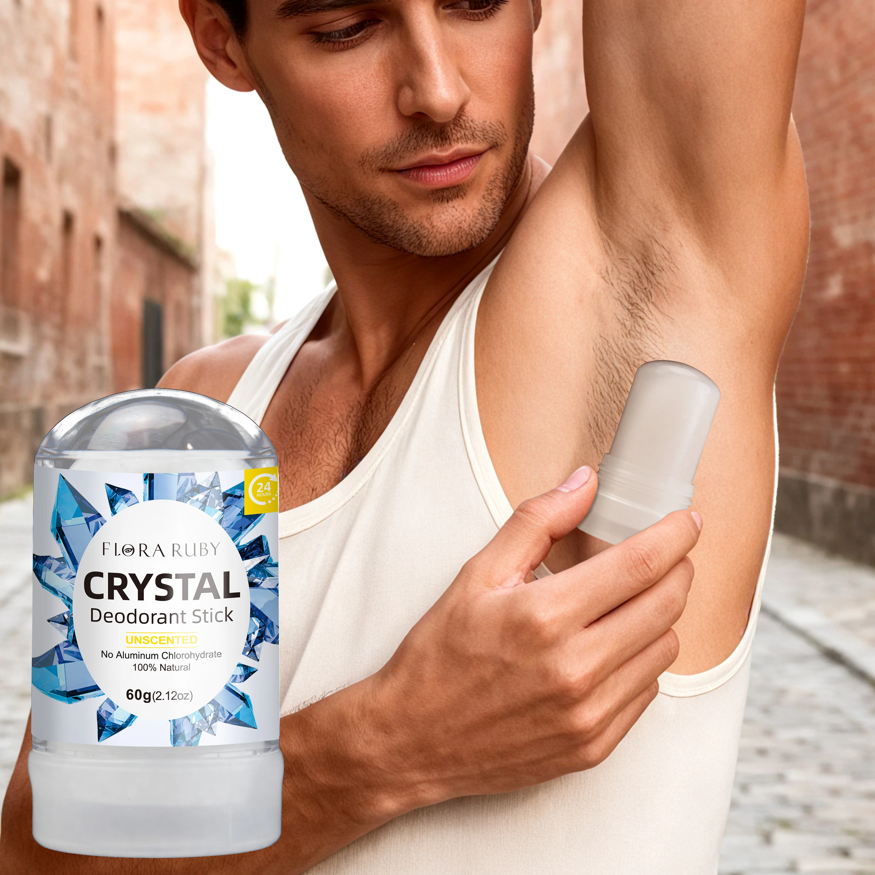 

Кристаллический дезодорант-стик с длительным свежим ароматом, портативный, без остатка, удобен для переноски.