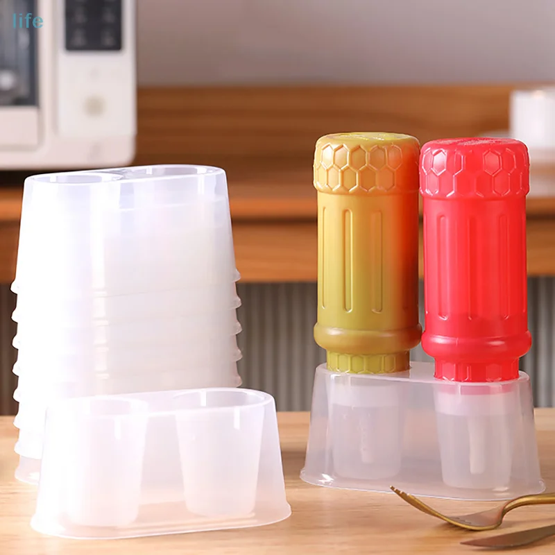

Multifunctional Spice Jar Plastic Storage Rack 2 Holes Seasoning Bottle Storage Organizer For Kitchen Cabinet