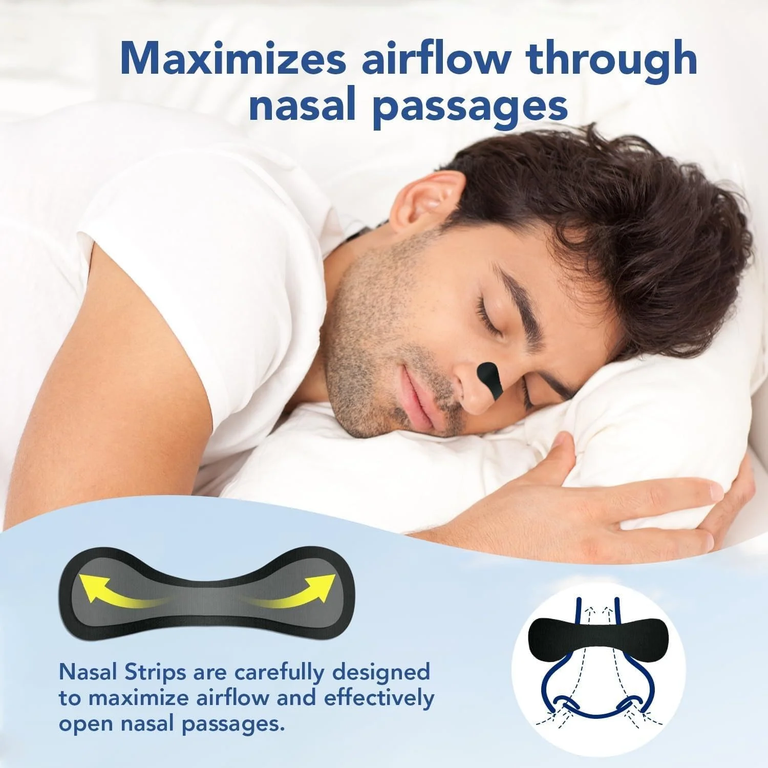 Extra Strength Nose Strips 30/90/150/210PCS Set for Better Sleeping Anti-Snoring Nasal Strips Relief Nose Congestion ZORILYNX