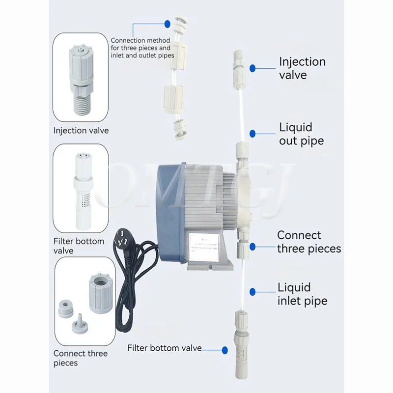 Do uzdatniania wody ciekłe mikro-kwasowe chemiczne pompa dozująca pomiaru chloru elektromagnetycznego pompy membranowej