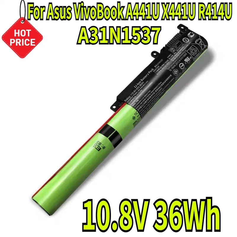 

10.8V 36Wh New A31N1537 Laptop Battery For Asus VivoBook A441U X441U R414U X441SC F441U