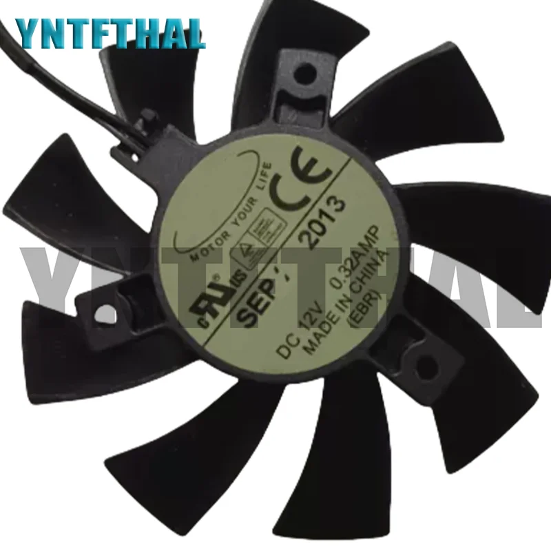 R128015BH DC12V 0.32A 3pins GTS250 HD4870 GTX550TI 750 460 560 6670 6850 7770 7850  Cooling Fan NEW