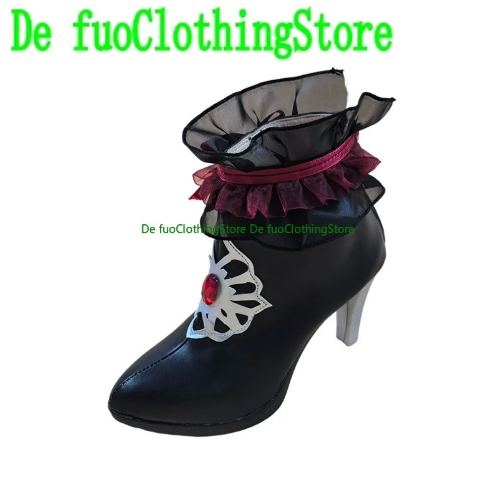 Defuo Identity V فتاة صغيرة ملكة جمال الرمان فراشة تأثيري أحذية أنيمي لعبة لعب الأدوار الأحذية والأحذية حفلة الهالوين