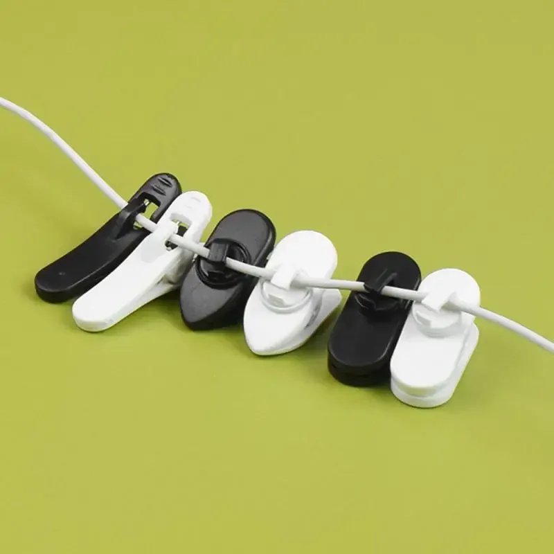 Cable Cord Clamp Collar Headset Clamp Collar Clip Rotating Clamps Headphone Cable Clips Earphone Winder Accessories