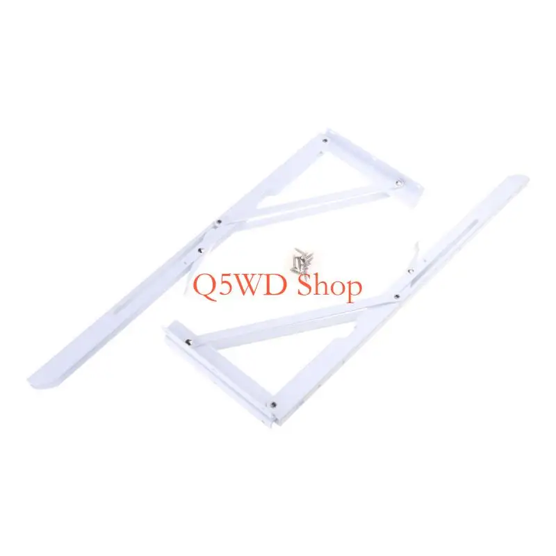 

Q5WD Folding Wall Mounted Shelf Bracket, Heavy Duty Metal Collapsible Shelf Bracket