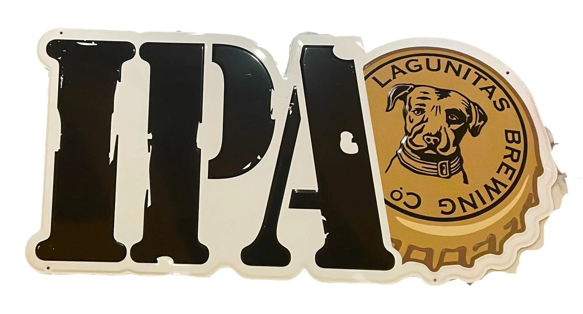 Lagunitas Brewing Company IPA Metal Tin Tacker Sign | 23