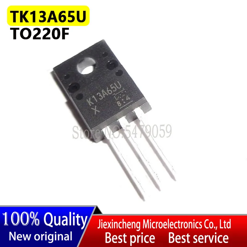 10PCS K13A65U TK13A65U TO-220F 13A 650V MOSFET New original