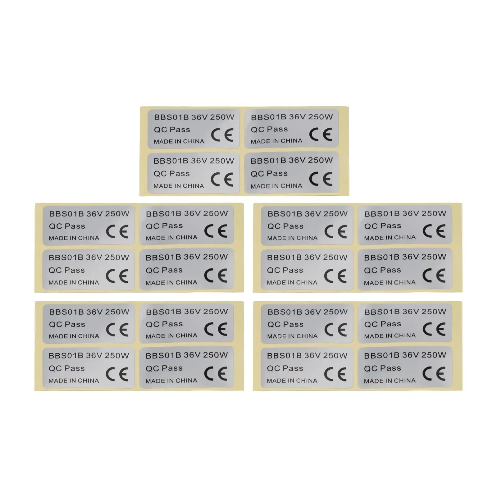 

20pcs Ebike Sticker Set For BAFANG Motors Electric Bicycle Decoration Electric Bike Decals Silver Electric Bike Accessories