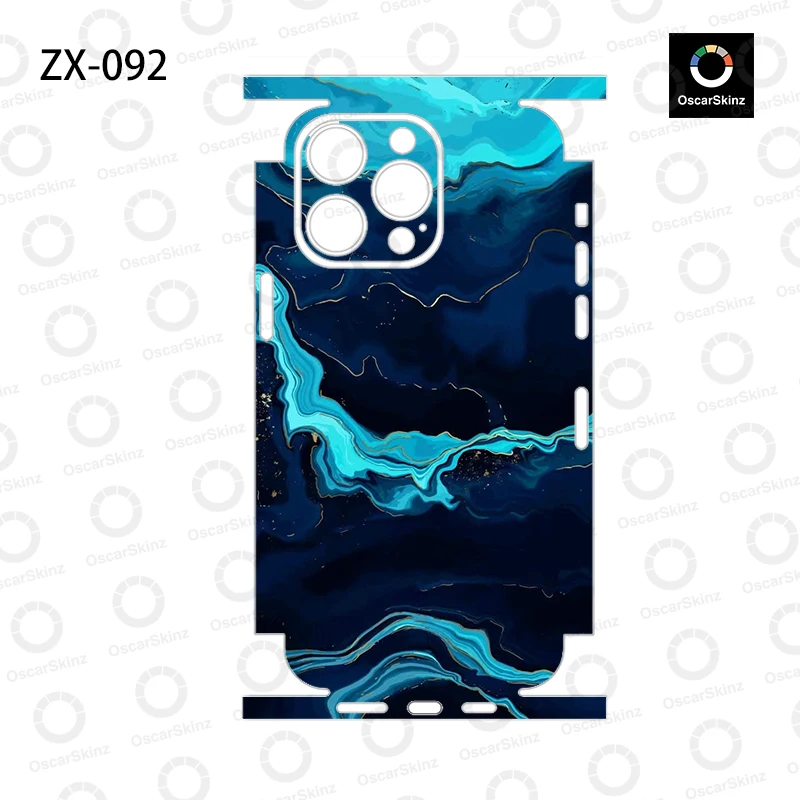 OscarSkinZ Wrap For iPhone 16 Pro Max Sticker 15 14 Plus Back Film 13 12 Mini Protective Decal Side Frame Back Protector - Image 4