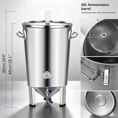 LT Special fermentation barrel for self-brewed beer 304 stainless steel barrel storage tank Commercial household small 60L