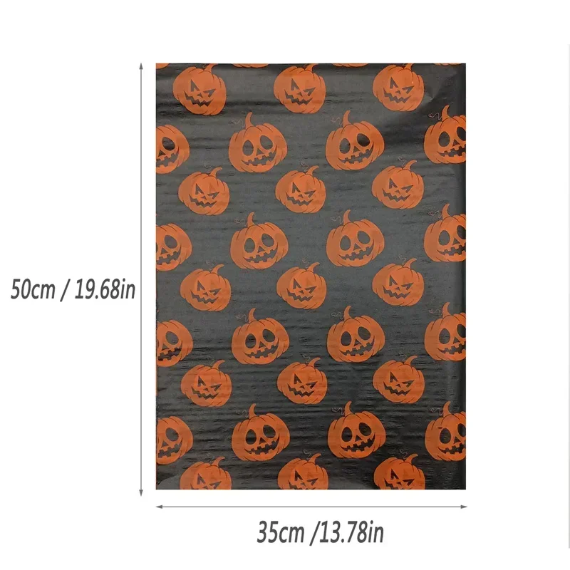 20*14inch Halloween Wrapping Paper, Skull/Spider Web Pattern Gift Wrap Tissue Paper Decorative Craft Paper for Party 20 Sheets