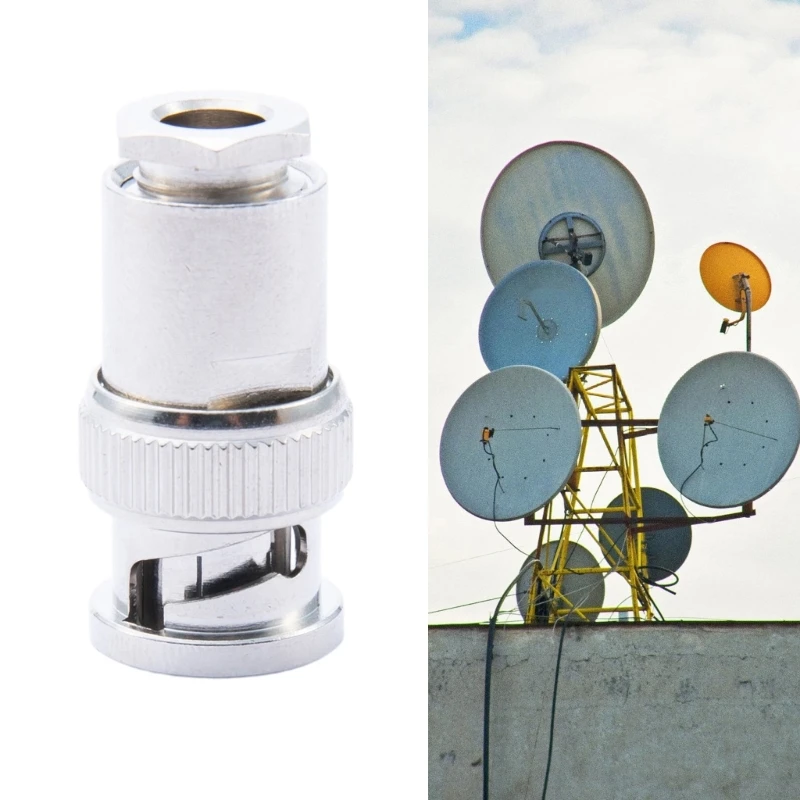 محول نقل الإشارة BNC RG58 لأجهزة الكمبيوتر والاستخدام المكتبي وصلة BNC ذات البناء النحاسي