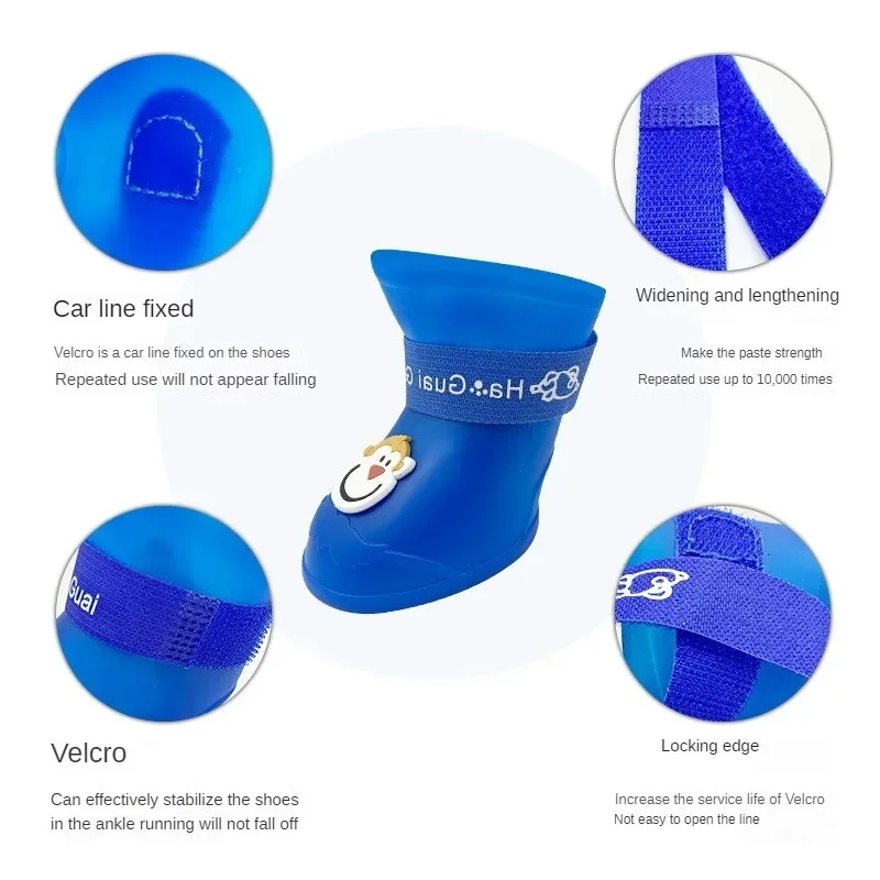 Dog Shoes Pet Rain Boots  Dirt Proof Foot Covers  Soft Soles That Cannot Be Thrown Off  Summer Cat Rain  Boots Dog Shoes  Summer