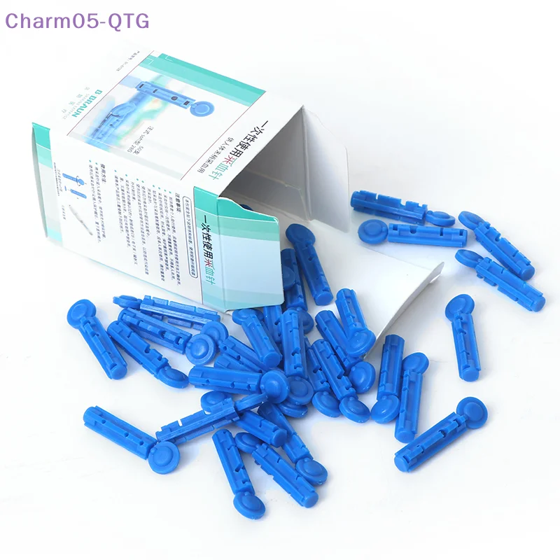 

NEW 50Pcs 28g Soft Blood Glucose Medical Collecting Lancet Needles Diabetes Testing