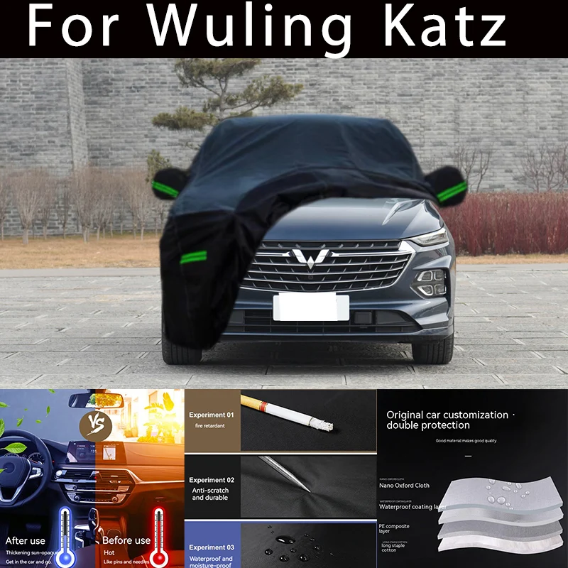 

For Wuling Katz Outdoor Protection Full Car Covers Snow Cover Sunshade Waterproof Dustproof Exterior Car accessories