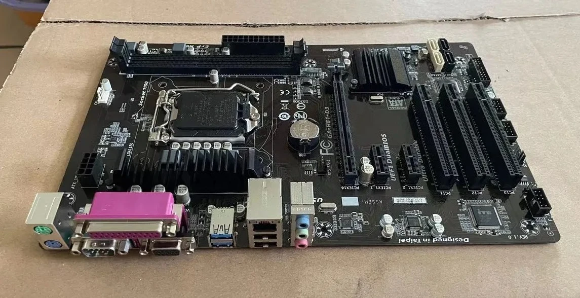 

New desktop FOR Gigabyte H81-D3 supports ddr3 1150 4th generation CPU 4460 4590