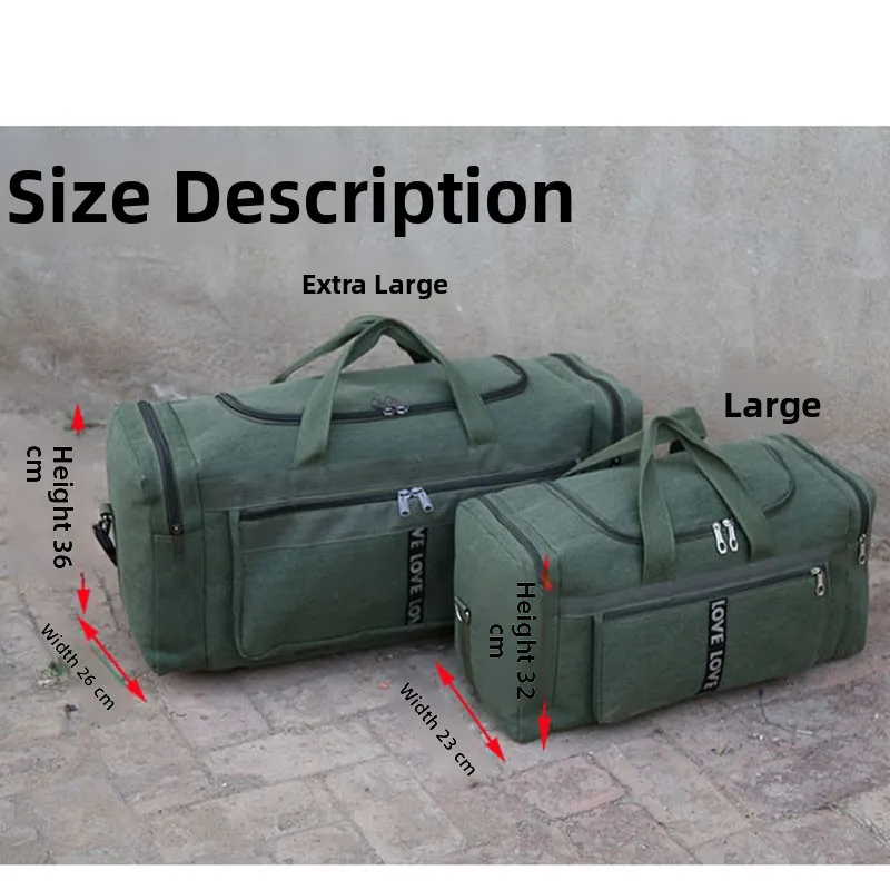 

Large Capaci Canvas Travel Bag Handheld Outdoor Retro Lage Bag ex Workwear Clothing Single oulder Bag for Travel