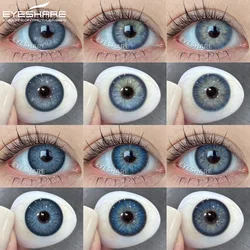EYESHARE Blue Eye Lenses 1 Pair Colored Contact Lenses for Eyes Natural Lenses Korean Style Colorcon Eye Contacts Fashion Lenses
