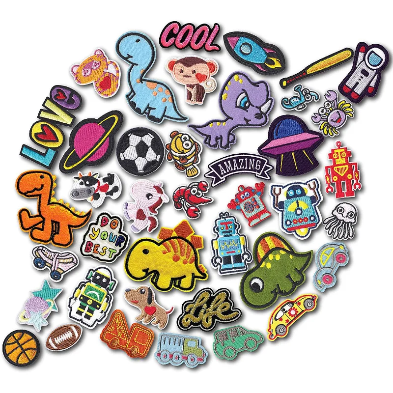 

Cartoon Cute Street Patch Anime Iron on Patches DIY Embroidered Patches for Kids Clothes Stripe Badges Appliques Paw Patrol