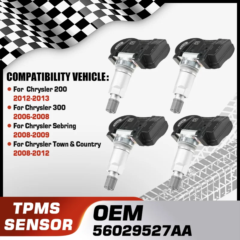 

Car For Chrysler 200 2012-2013 Chrysler 300 2006-2008 Chrysler Sebring 2008-2009 Chrysler Town & Country 2008-2012 TPMS Sensor