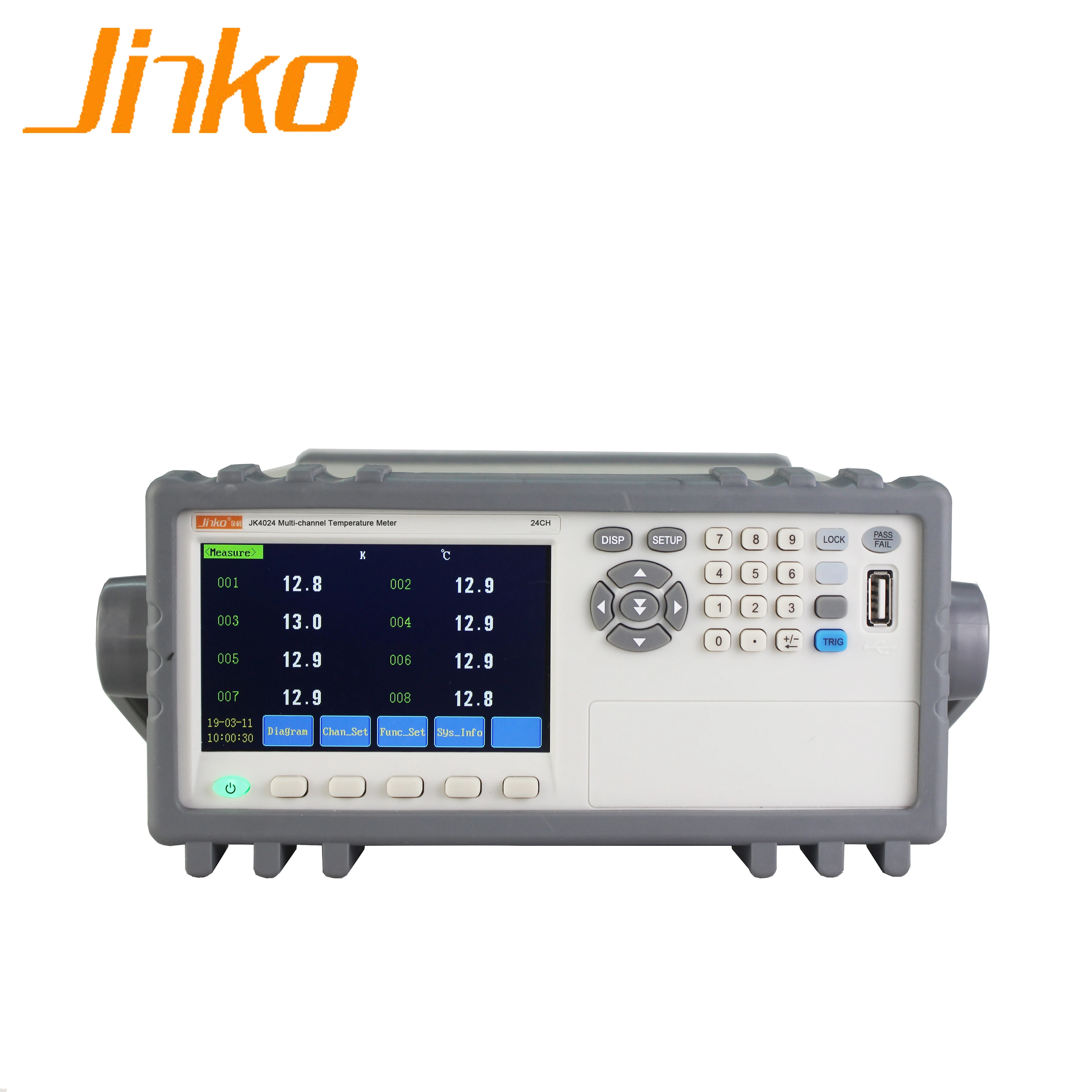 

Multi channel temperature meter JK4024 temperature data logger thermocouple multichannel thermometer