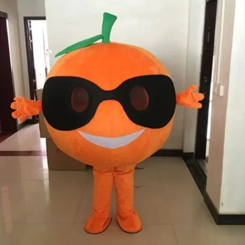 

Hot New Orange Fruit Mascot Costume Suit Free Size Mascot Costume Suit Fancy Dress Cartoon Character Party Halloween Outfit Suit