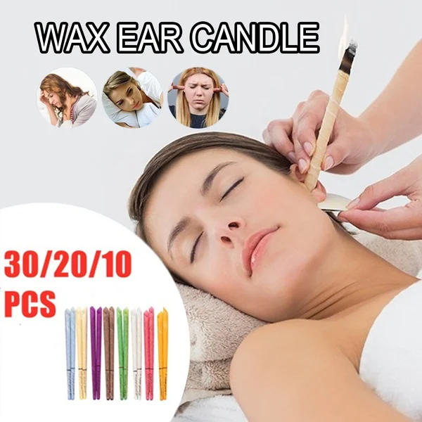 Vela aromática para las orejas, terapia de aromaterapia para las orejas, con forma de boquilla recta. Palitos para el Cuidado de los Oídos, Herramienta para Limpiar Oídos de Salón de Belleza