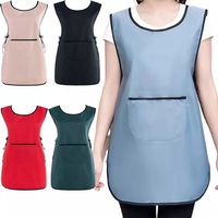 New Large Pockets Hairdressing Cloak Anti-fouling Vest Hair Stylist Apron Waterproof Kitchen Home Cleaning Apron