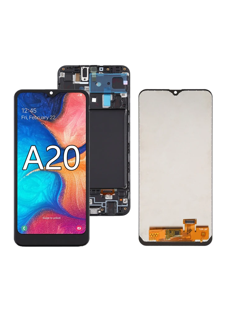 A205 Screen For Samsung Galaxy A20 LCD Display SM-A205F SMA205FN SM-A205GN Touch Screen Digitizer SM-A205G 6.4\