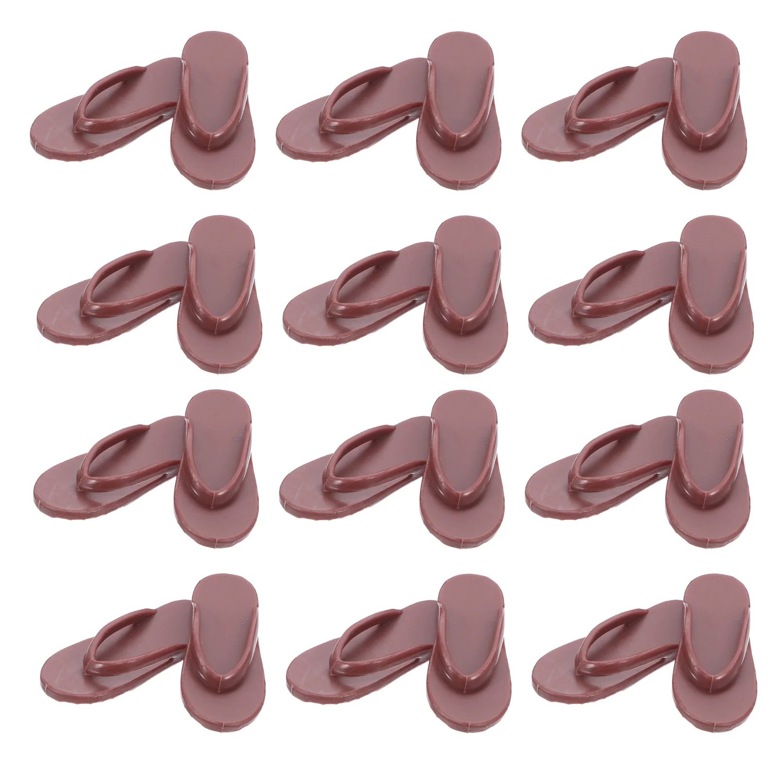 

50 Pcs Kids Sandals Beach Accessories Barefoot Shoes Big Toe Slippers Babydoll Cute