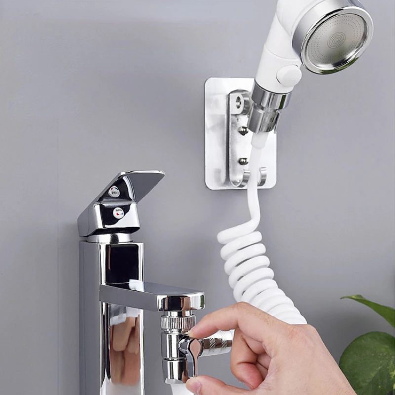 

Shower Shampoo Faucet External Hand-held Washbasin Pool Bathroom Small Nozzle Extender Bathroom Accessories