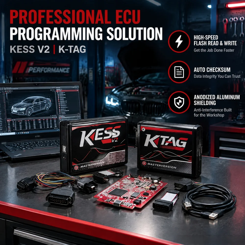 Ecu Programmer Kess V2 - KESS V2.80 V5.017 KTAG 4LED V7.020