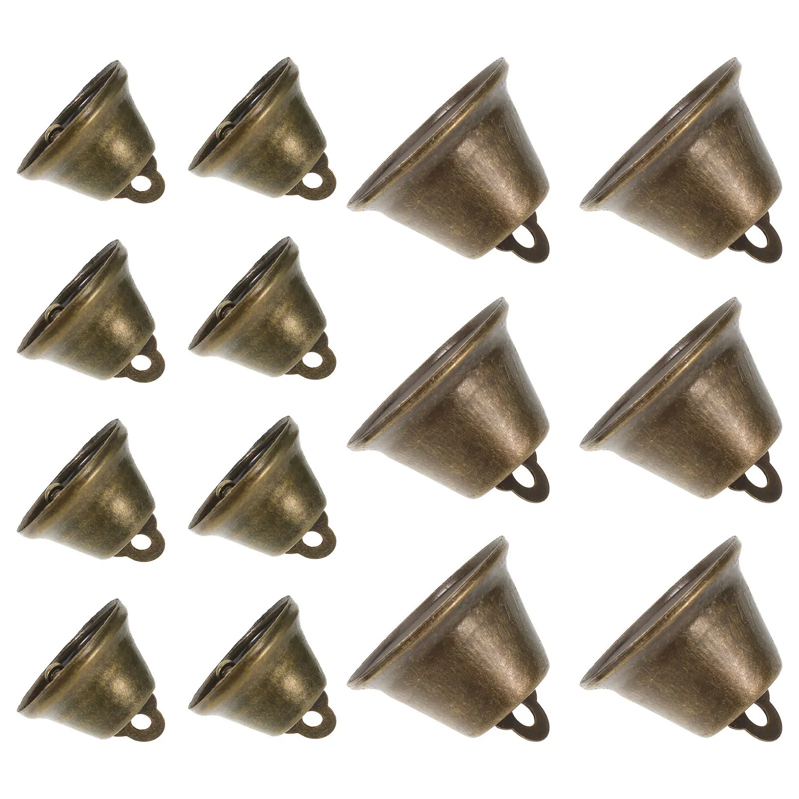 

20Pcs Mini Bells for Crafts Vintage Metal Jingle Bells Set for DIY Holiday Decor Wind Chimes Christmas Tree Ornament