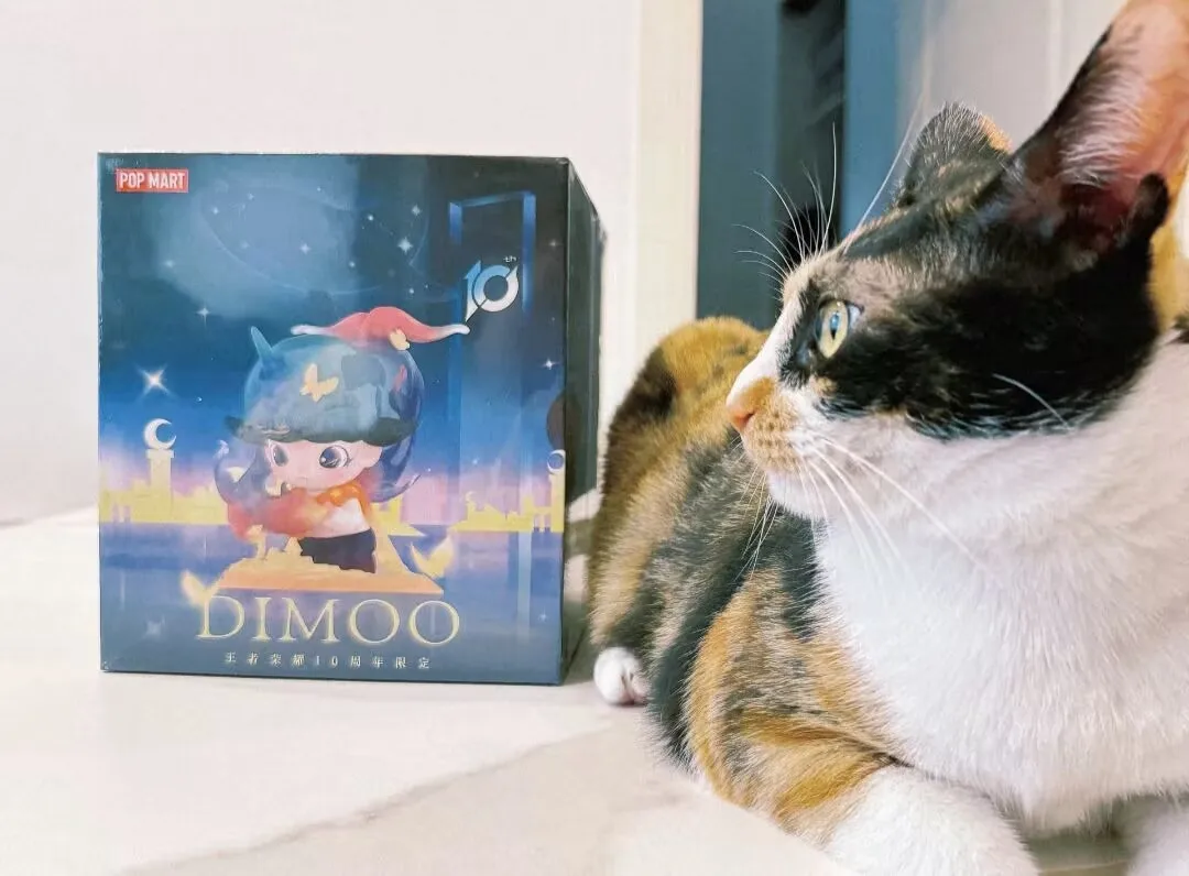 

POP MART DIMOO WORLD Honor of Kings: Коллекционная фигурка к 10-летию, настольная модель, кукла, декор для дома, украшение для девочек