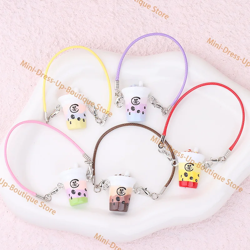 

Labubu 15-17cm Boba Tea Pendant Charming Plush Doll Charm Sweet Pearl Drink Accessory Kawaii Dollhouse Gift Fashion
