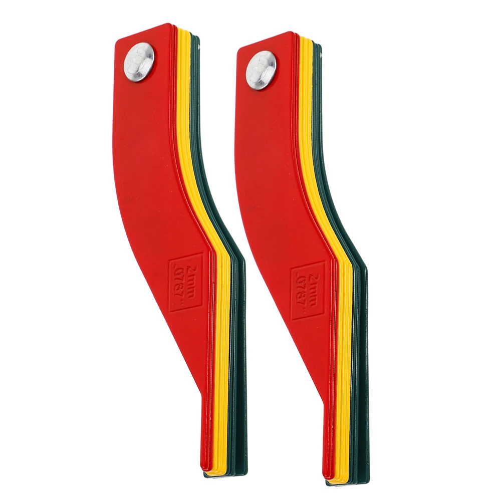 

2pcs Brake Pad Scale Metal Gauges Depth Lining Thickness Measuring Tool for Disc Pads Car Maintenance Repair Automotive Brake