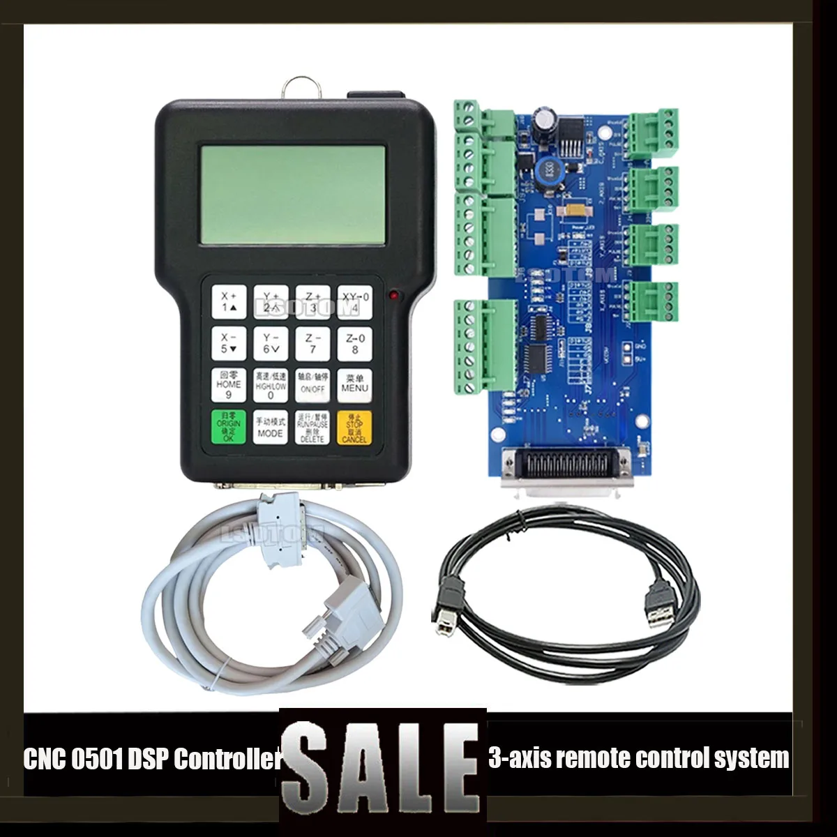 

Free Shipping! Cnc 0501 Offline Controller, 3 Axis, Remote, Control System, Cnc Router Dsp 0501 English Version Newcarve