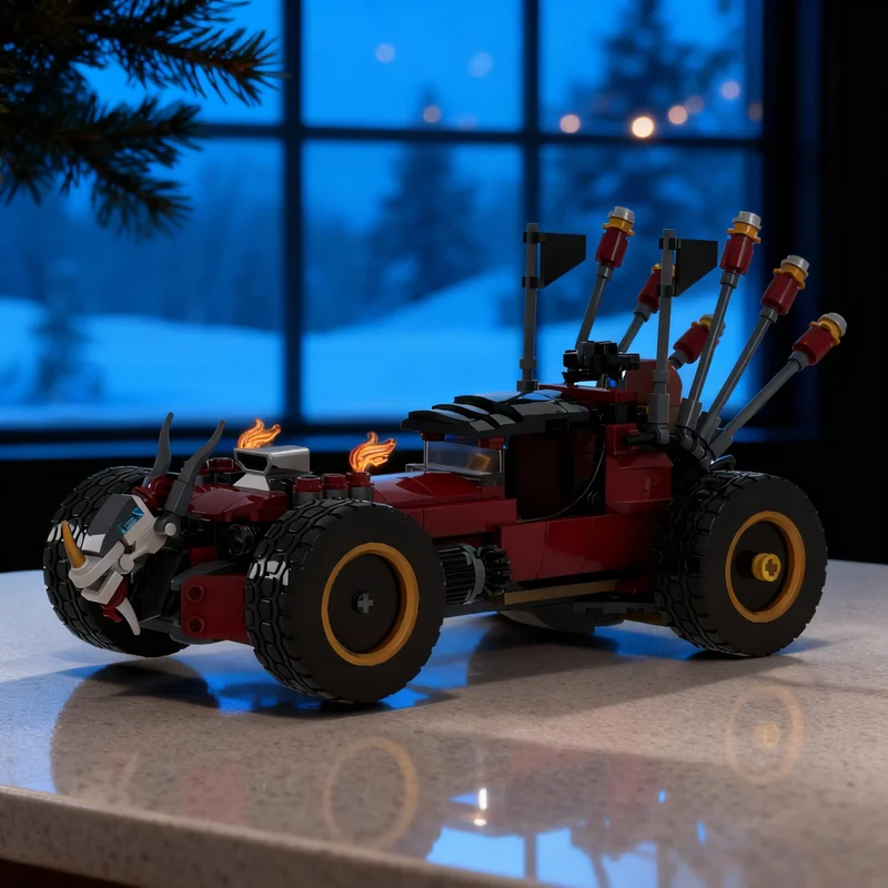 

346 деталей MOC Mad Maxine S Apocalypse Roadster Movie II: Набор строительных блоков, подарок для самостоятельной сборки, креативный коллекционный декор премиум-класса