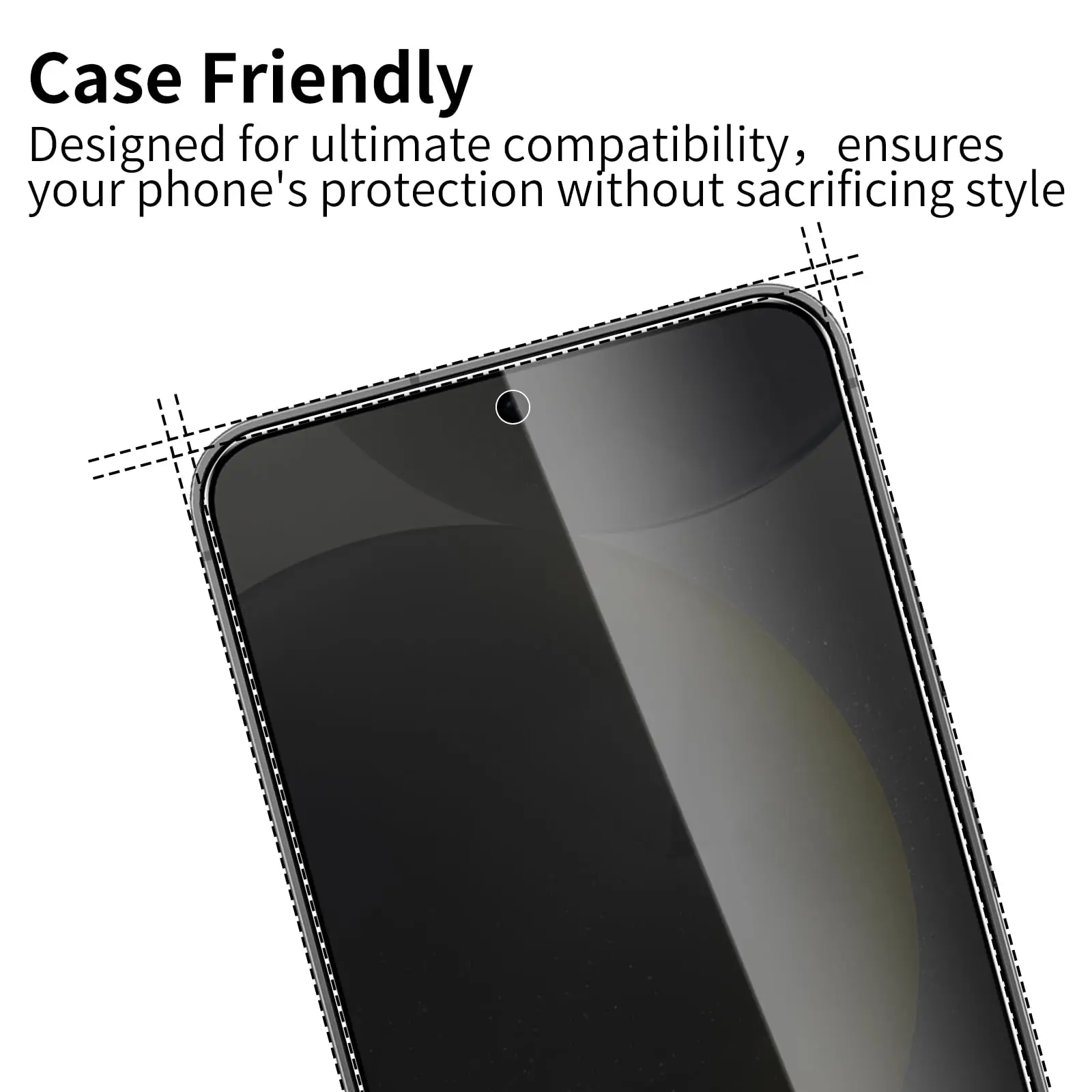 Privacy Tempered Glass for Samsung Galaxy S24 S23 Plus Anti-spy Screen Protector Fingerprint Function for Samsung S22 S21 S25 view 4