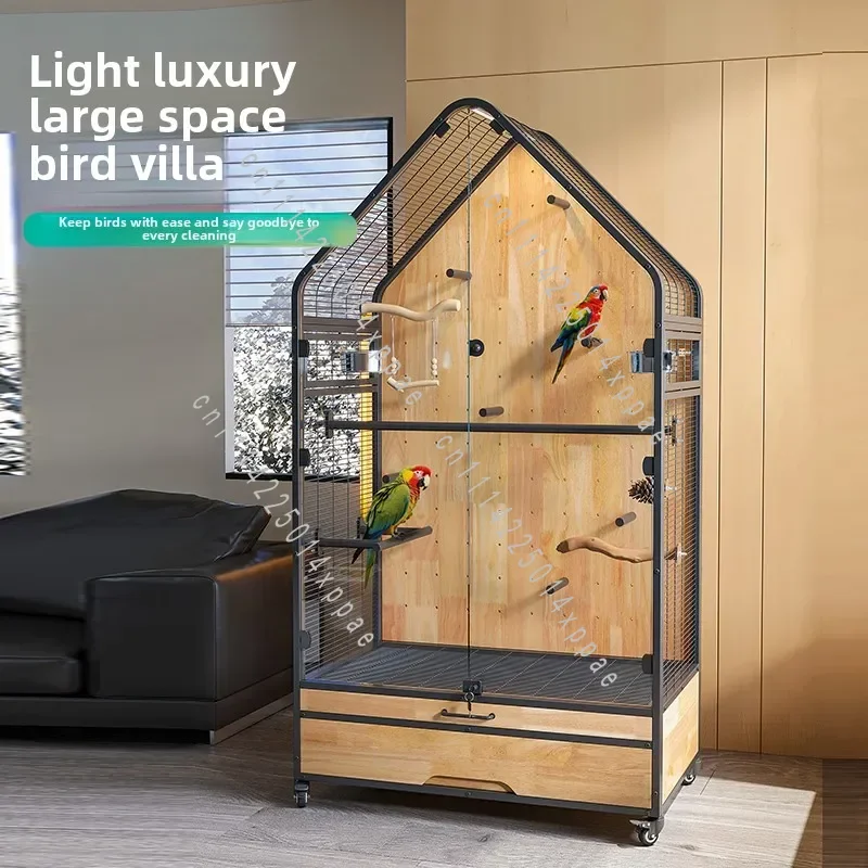 Machine Monk Style DIY Design Panoramic Luxury  Parrot Villa Dark Gray