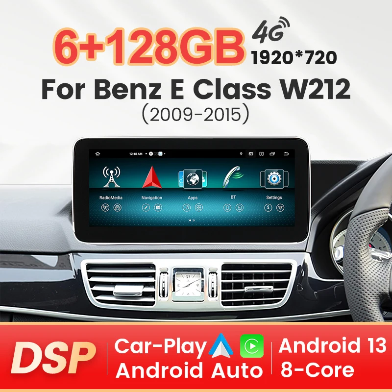 

For Benz E Class benz W212 E200 E230 E260 E300 S212 RHD Android All in one Car Radio Multimedia Player For Carplay Android Auto