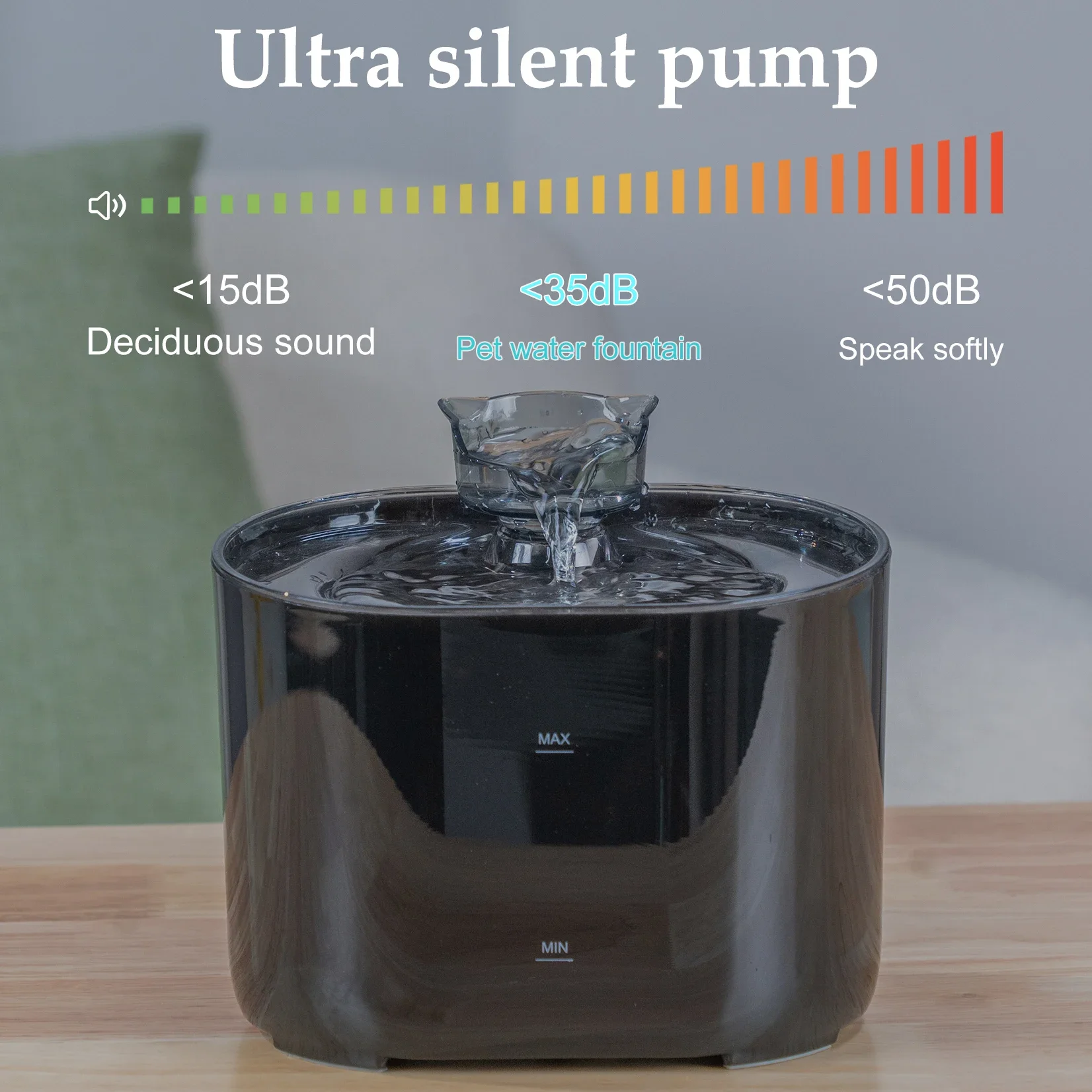 Intelligent Pet Automatic Water Dispenser Water Bowl Cat Water Fountain Recirculate Filtring Drinker For Cats Usb Electric Mute